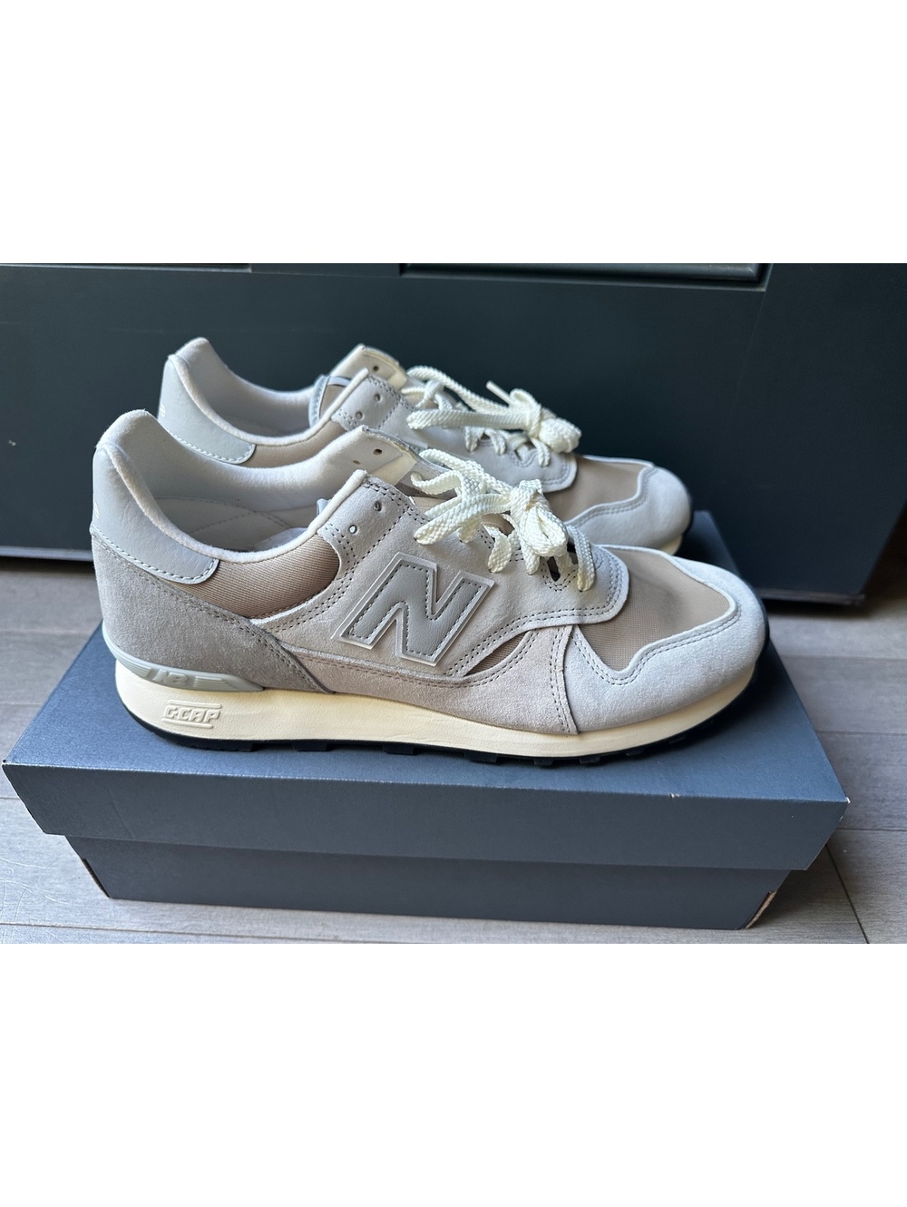 New Balance 475 Men's Gray Suede and Mesh Lace Up Sneakers Streetwear NIB Sz 12